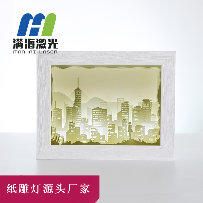 光影紙雕燈小夜燈diy手工材料包定制批發(fā)